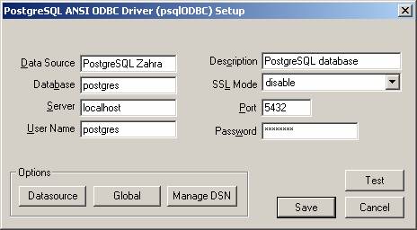 connecting to a postgresql database from sqlpro