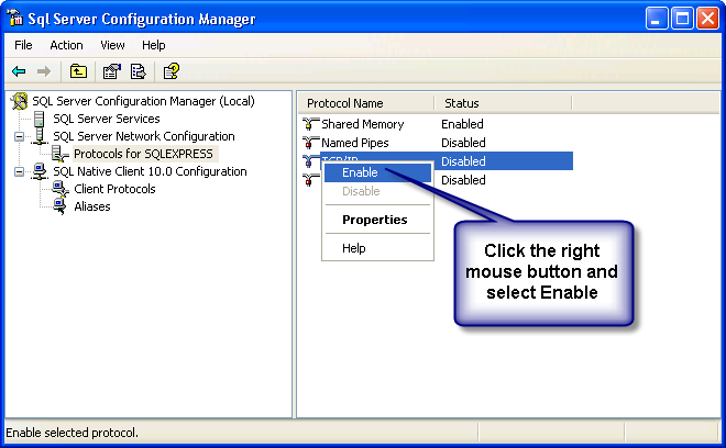 SQL Express and remote connections