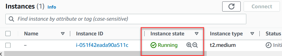 AWS Instance Running