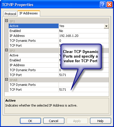 Configuring SQL Server Express to use TCP/IP for remote connections with  ODBC