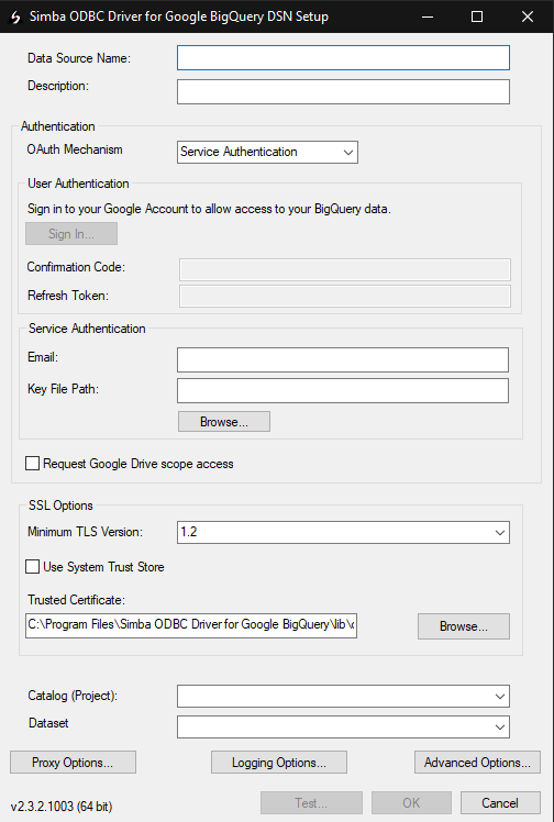 Google BigQuery WinSQL