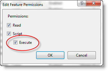 Handler Execute option