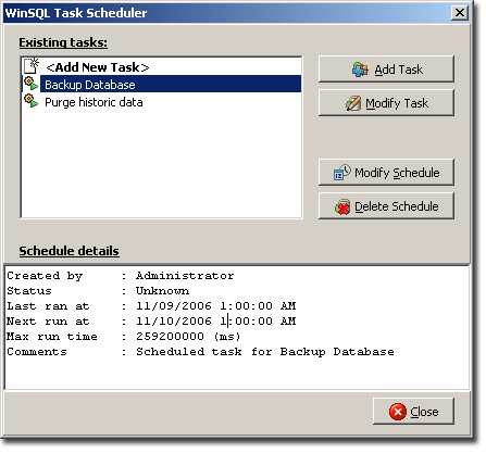 radiologik scheduler database