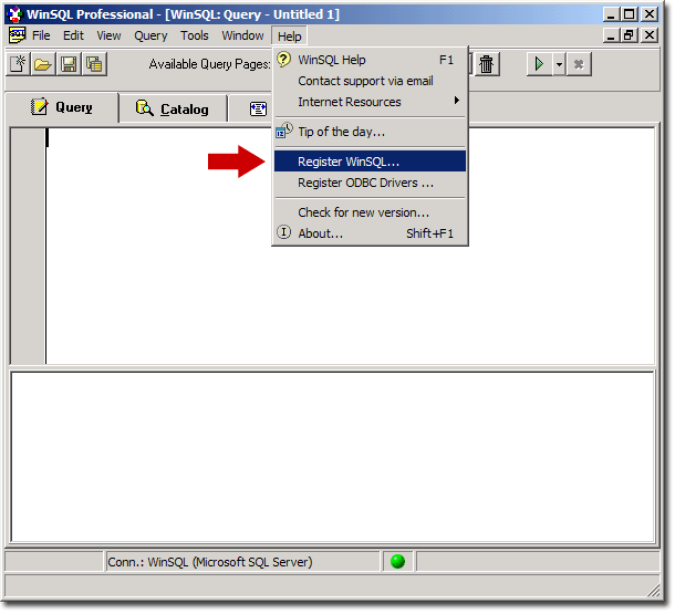 WinSQL Registration