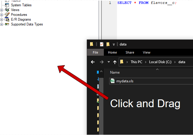 WinSQL Salesforce Excel